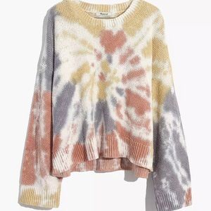 Madewell tie-dye pullover sweater